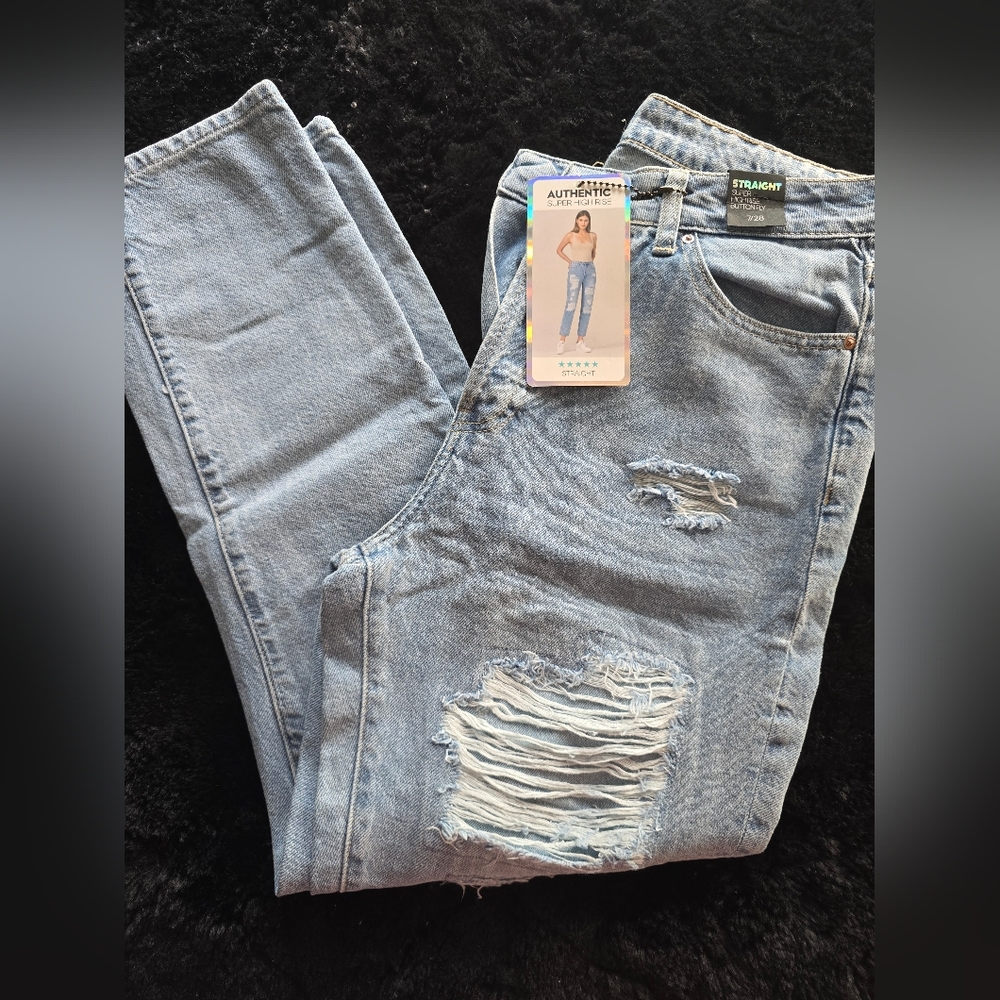 Straight Fit Light Blue Jeans